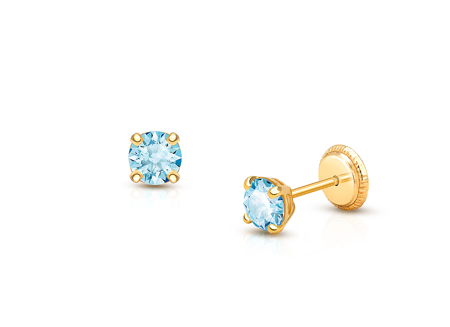 March birthstone earrings for babies 2025