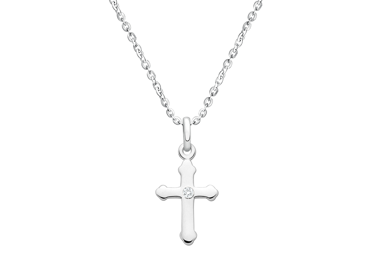 A Child s Faith Children s Cross Necklace for Girls Sterling Silver