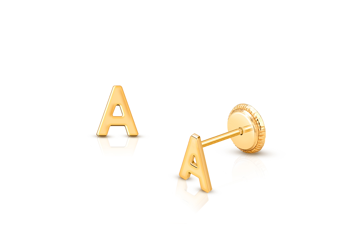 Lightening Bolt Stud Earrings 14k Gold-plated on Sterling Silver Childs Lightening Bolt Stud Earrings 14k Gold-plated on Sterling Silver Childs