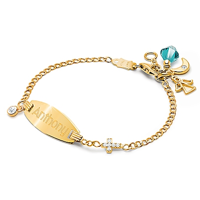 1Pc Gold Newborn Baby Cute Children Kid Bangle Toddler Cuff Bracelets New -  Walmart.com