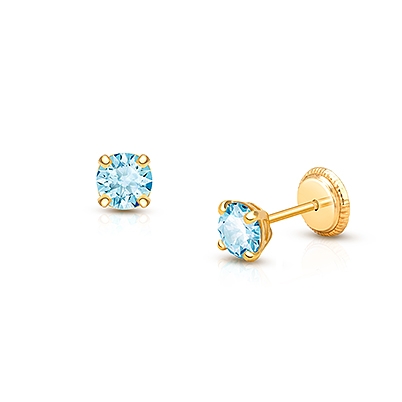 MAR Birthstone Earrings