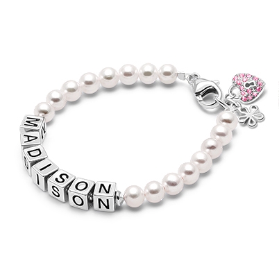 Mom Bracelet with kids Names and Birthstones