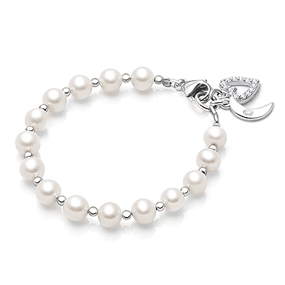 Timeless Pearls, Baby/Children’s Beaded Bracelet for Girls - Sterling Silver
