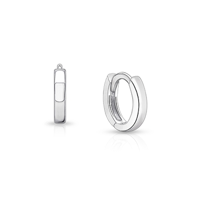 9mm Modern Huggie Hoops, Baby/Children&#039;s Earrings - Sterling Silver