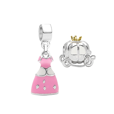 Adoré™ Fairy Tale Charm Duo, Children&#039;s 2-Charm Collection Set for Girls - Sterling Silver