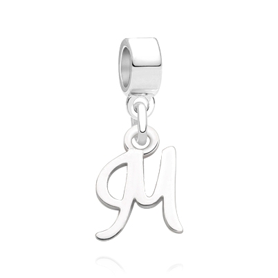 Elegant Cursive Sterling Silver Initial, All 26 Letters Available!