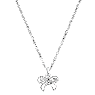 Gia™ Darling Bow, Children&#039;s Necklace for Girls - Sterling Silver