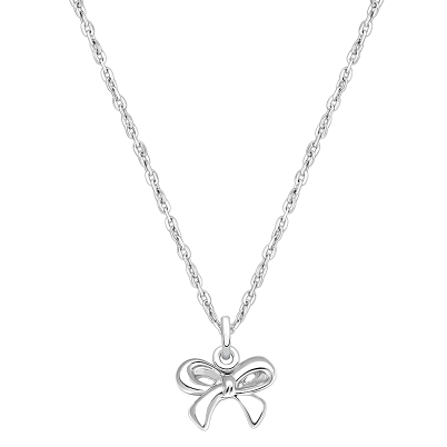 Gia™ Darling Bow, Children&#039;s Necklace for Girls - Sterling Silver