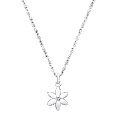 Flower Girl, Children&#039;s Necklace for Girls - Sterling Silver