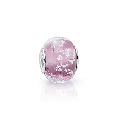 June Birthstone, Sterling Silver and Alexandrite Purple Murano Glass (Hand Made in Italy) - Children&#039;s Adoré™ Charm