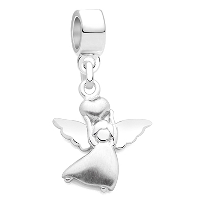 Love From Above, Sterling Silver Angel with Heart - Children&#039;s Adoré™ Dangle Charm