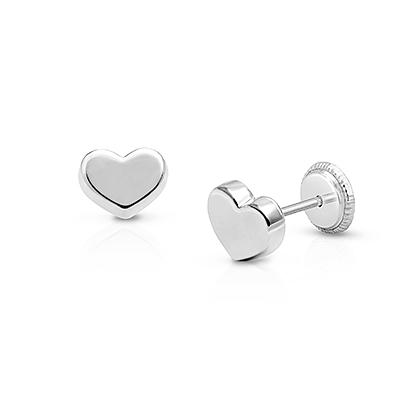 Heart Earrings for Babies and Kids