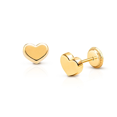 Heart Earrings for Babies and Kids