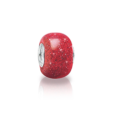 Ruby Slippers, Sterling Silver and Red Glittering Murano Glass (Hand Made in Italy) - Children&#039;s Adoré™ Charm