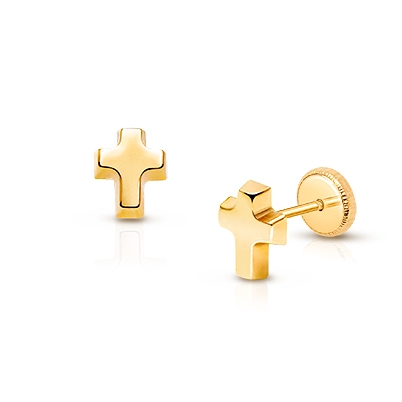 Cross earrings for first cheap communion