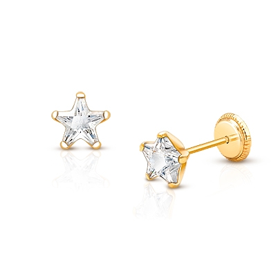 star stud earrings for children