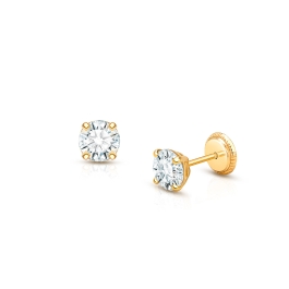 Childrens white gold stud earrings deals