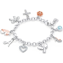 Sterling Silver Charm Bracelet Chain - Add Your Own Charm!