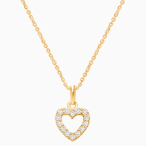 Pure Splendor Heart with Genuine Diamonds Teen&#039;s Necklace