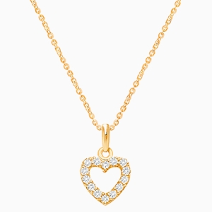 Pure Splendor Heart with Genuine Diamonds Teen&#039;s Necklace