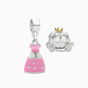 Adoré™ Fairy Tale Charm Duo, Children&#039;s 2-Charm Collection Set for Girls - Sterling Silver