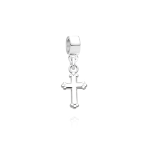 Enlarged to Show Detail Adoré&trade; Charm Shown with Silver Bail
