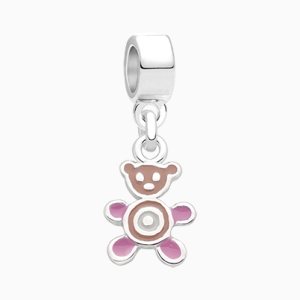 Baby Bear, Sterling Silver and Enamel Teddy Bear - Children&#039;s Adoré™ Dangle Charm