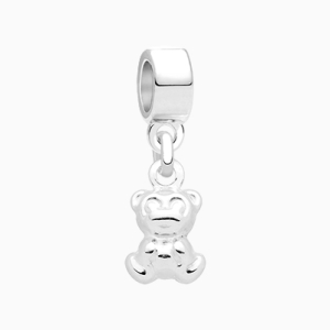 Brave Bear, Sterling Silver Teddy Bear - Children&#039;s Adoré™ Dangle Charm