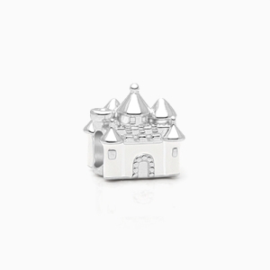 Enchanted Castle, Sterling Silver and White Enamel Palace - Adoré™ Charm