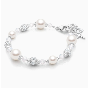 Crowned in Heaven, Teen&#039;s Beaded Bracelet for Girls - Sterling Silver
