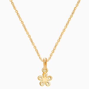 Daisy Dear, Flower Necklace for Children (Includes Chain) - 14K Gold