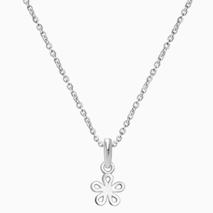 Daisy Dear, Flower Necklace for Children (Includes Chain) - 14K White Gold