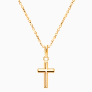 Everlasting Faith, Cross Children’s Necklace for Girls - 14K Gold