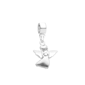 Enlarged to Show Detail Adoré&trade; Charm Shown with Silver Bail