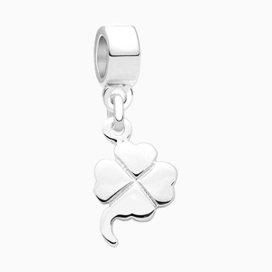 Lucky Clover, Sterling Silver Four-Leaf Clover - Children&#039;s Adoré™ Dangle Charm