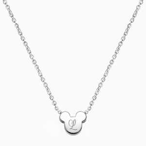 Mini Sliding Mouse Necklace for Children (Includes Chain &amp; FREE Engraving) - Sterling Silver