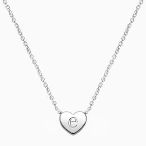 Mini Sliding Heart Necklace for Children (Includes Chain &amp; FREE Engraving) - Sterling Silver