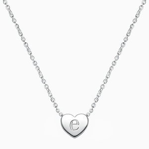 Mini Sliding Heart Necklace for Teens (Includes Chain &amp; FREE Engraving) - Sterling Silver