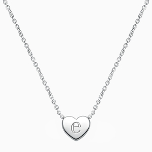 Mini Sliding Heart Necklace for Teens (Includes Chain &amp; FREE Engraving) - Sterling Silver
