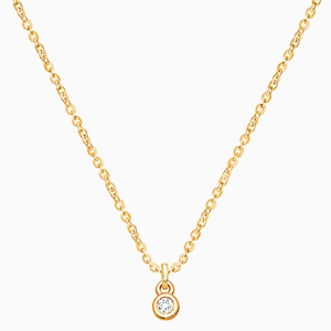 My 1st Diamond, Children&#039;s Necklace (Includes Chain) - 14K Gold