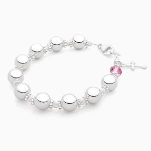 Sterling Magnificence, Communion Rosary Bracelet