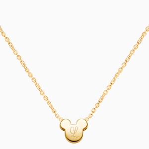 Mini Sliding Mouse Pendant, (Includes Chain &amp; FREE Engraving) - 14K Gold