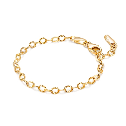 Boys 14k gold chain bracelet