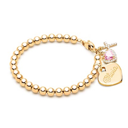 Baby girl hotsell 14k gold bracelets