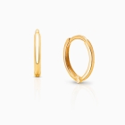 11mm Classic Huggie Hoops, Baby/Children&#039;s Earrings - 14K Gold