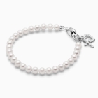 4mm Cultured Pearls, Christening/Baptism Baby/Children&#039;s Beaded Bracelet for Girls - Sterling Silver