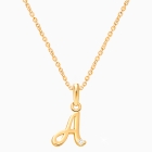 14K Gold Initial with Genuine Diamond, Personalized Teen&#039;s Necklace for Girls - 14K Gold