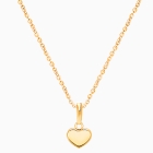 Modern Heart, Children&#039;s Necklace for Girls - 14K Gold