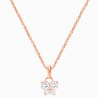 Butterfly Light, Pavé CZ Children&#039;s Necklace for Girls - 14K Rose Gold