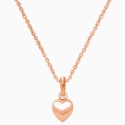 Power of Love, Teen&#039;s Heart Necklace for Girls - 14K Rose Gold
